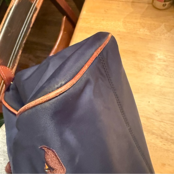 Dooney & Bourke Navy and Brown Satchel - Picture 8 of 11